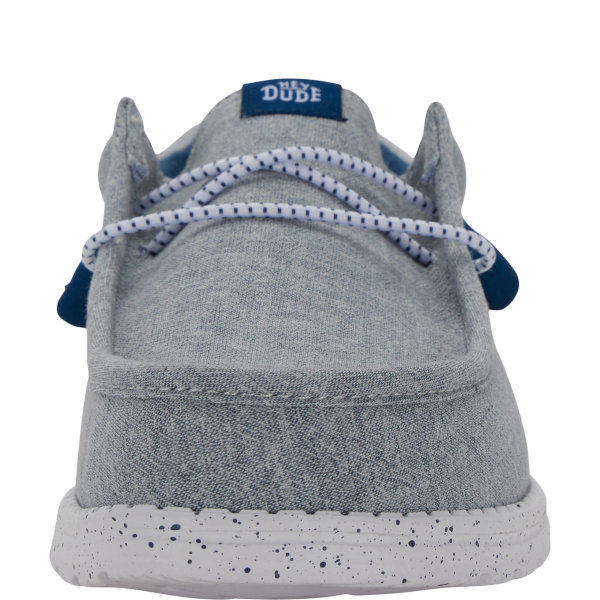 Wally Funk Heathered Knit - Grey Blue