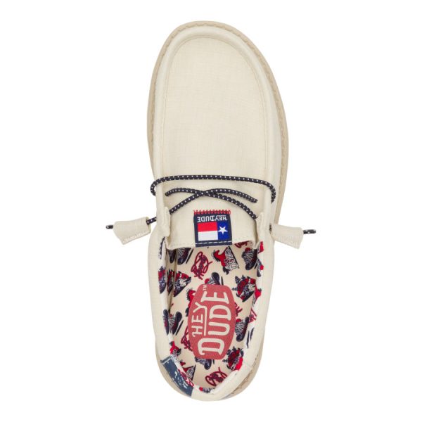 Wally Texas Flag - Bone White