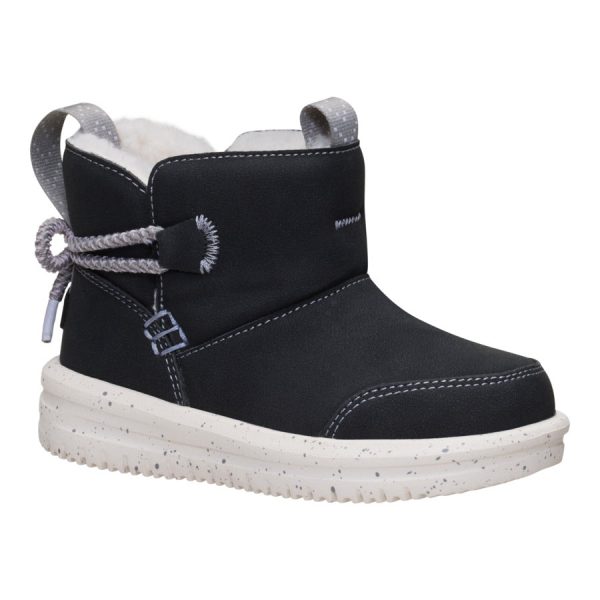 Camden Bow Boot Toddler Cozy - Black