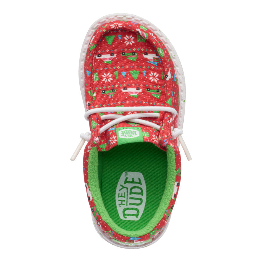 Wally Toddler Holiday Sweater - Red/Green - Image 6