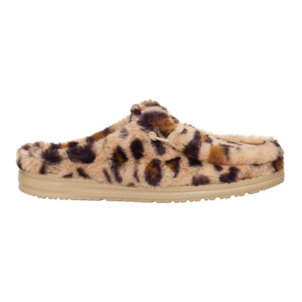 Wendy Slipper Leo Fur - Tan/Multi